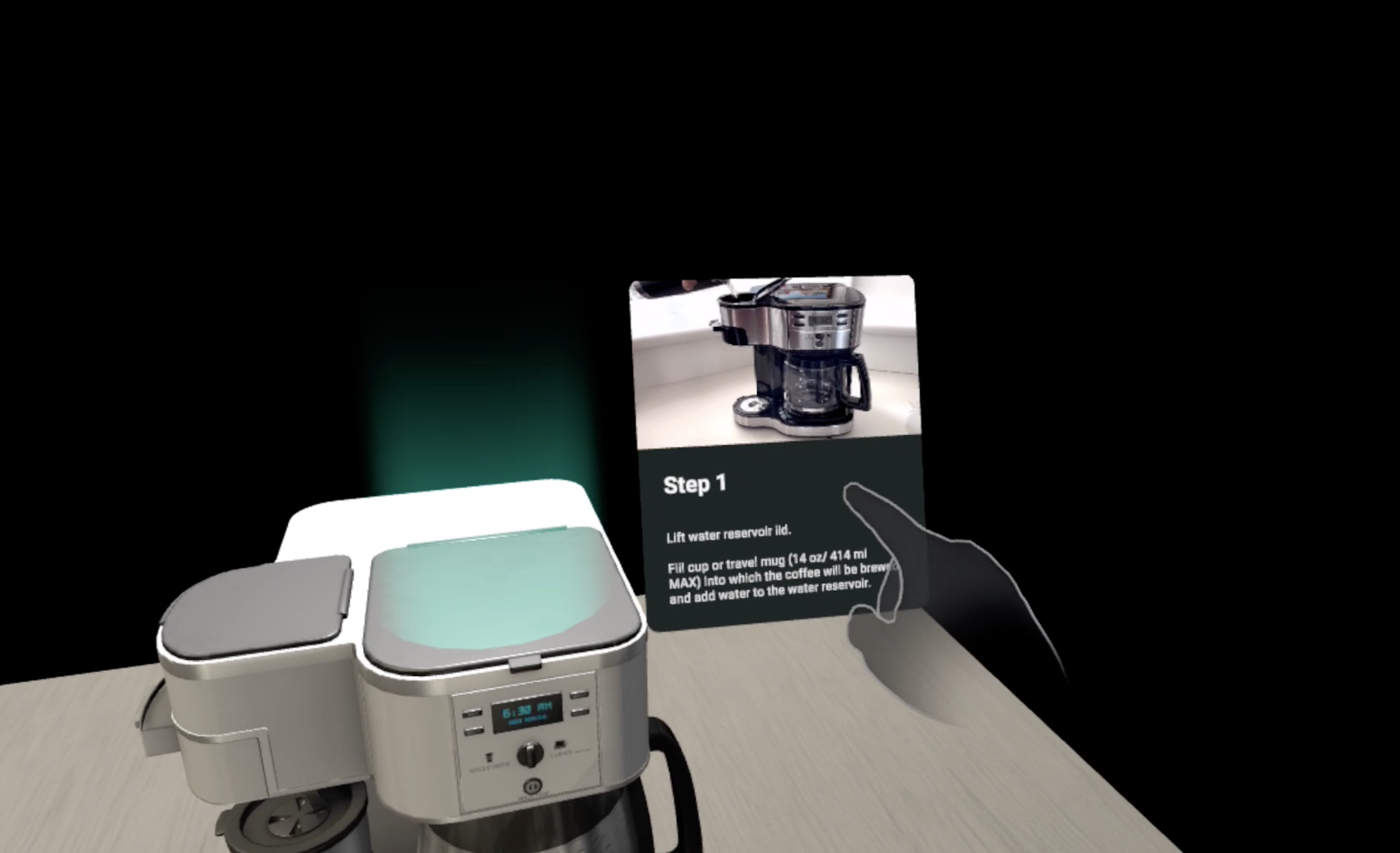 Coffee Maker - On Boarding in AR